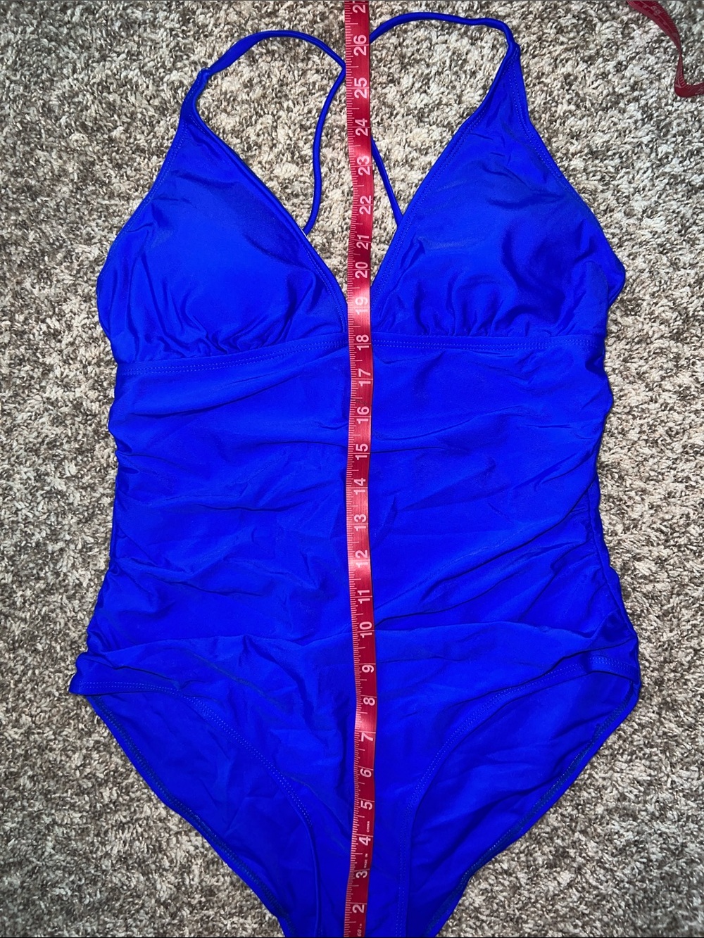 NWT! TEMPT ME Royal Blue One Piece Swimsuit in Packaged Bag Size Large - Picture 3 of 11